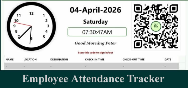 Online employee attendance manager