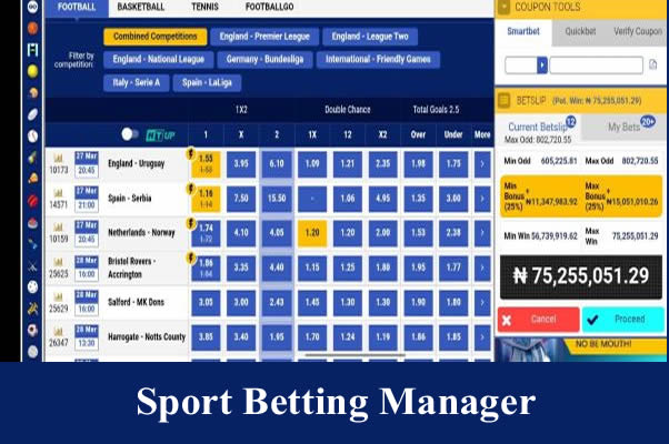 Sport betting manager